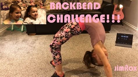 Gymnastics Backbend Challenge How Long Can She Hold A Bridge Pose We