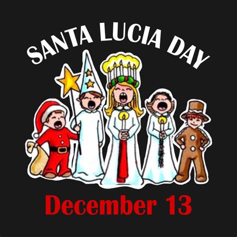 Santa Lucia Day Sweden Swedish Festival 13th December Santa Lucia T