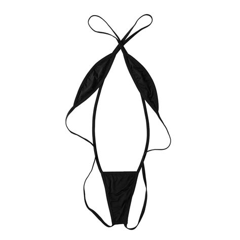 Women Sexy Teddy Lingerie Micro Thong Mini Bikini Bra G String Swimwear Monokini Ebay