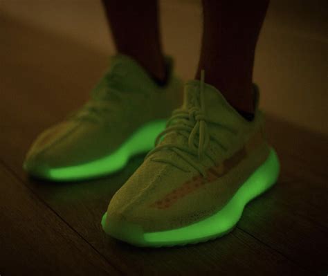 The Glow In The Dark Yeezy Boost 350 V2 Shines Bright In This Closer