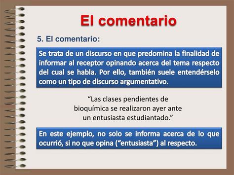Ppt El Comentario Powerpoint Presentation Free Download Id586568