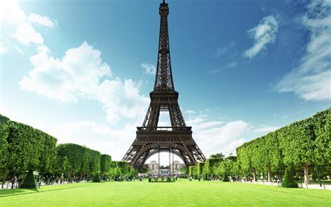 Eiffel Tower лето La Tour Eiffel Paris Оформление Windows 7810