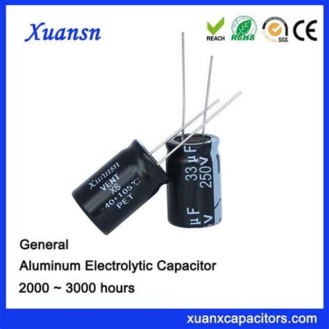 High Voltage Electrolytic Capacitor 33uf250v Large Ripple Current