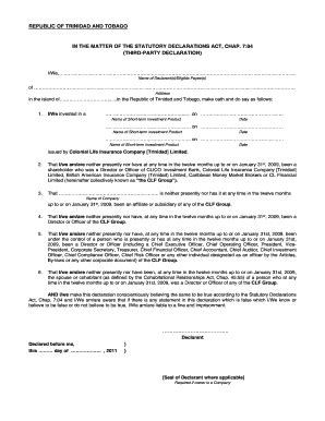 The law relating to statutory declaration in malaysia is the statutory declaration act 1960. statutory declaration act - Fillable & Printable Top Forms ...