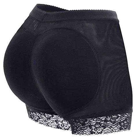 Dodoing Fake Butt Lifter Pants Lace Hip Enhancer Pads Underwear