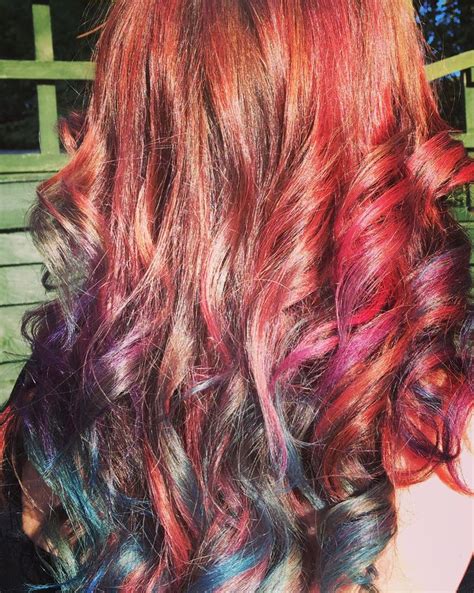 Rainbow Balayage Hair Styles Long Hair Styles Mermaid Hair