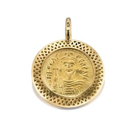 Gold Coin Pendant Ray Griffiths Fine Jewelry