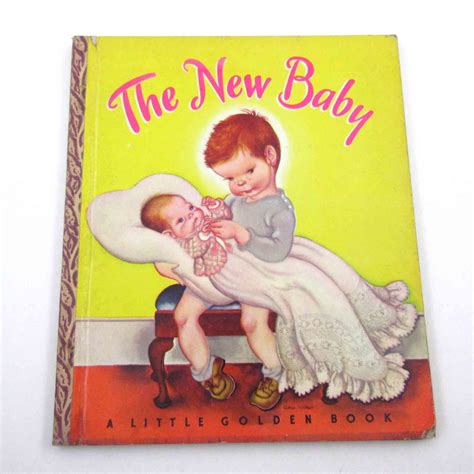 The New Baby Vintage 1940s Childrens Little Golden Book