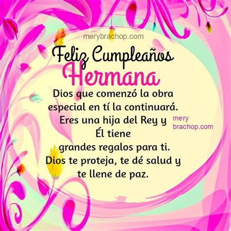 Cristianas Tarjetas De Cumpleaños Para Un Hermana Paramiquotes