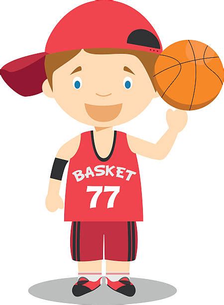 Cartoon Basketball Players Illustrations Royalty Free Vector Graphics