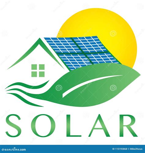 Energie Solaire Logo Conception De Logo Vectoriel D Energie