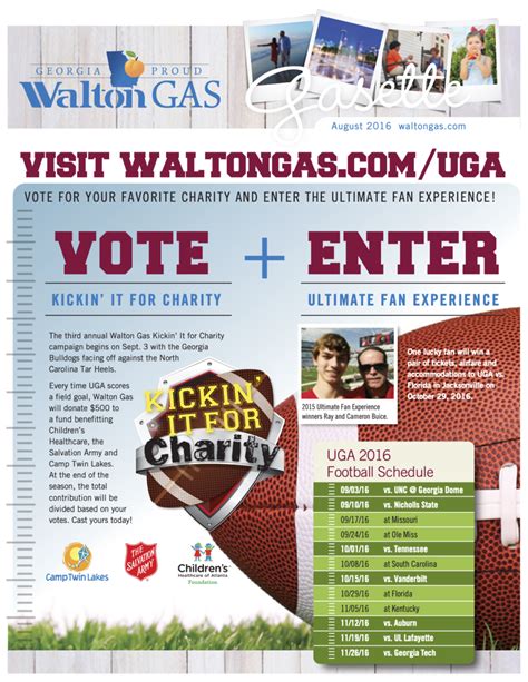 August 2016 Newsletter Walton Gas