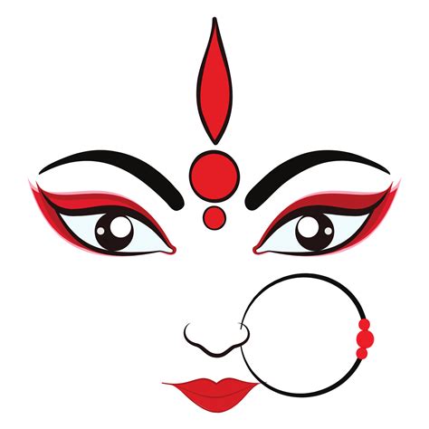 Free Happy Navratri Festival Celebration Durga Maa Illustration