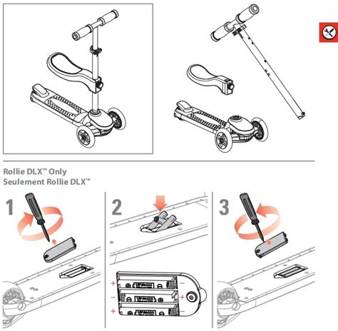 Razor Rollie Dlx Convertible Kick Scooter Instruction Manual