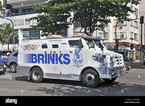 Brinks truck on Atlantica avenue Copacabana Rio de Janeiro Brazil South America Stock Photo - Alamy
