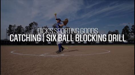 Six Ball Blocking Drill Softball Catcher Drills Youtube