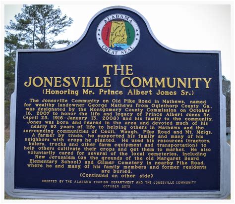 Jonesville Community — Goat Hill History