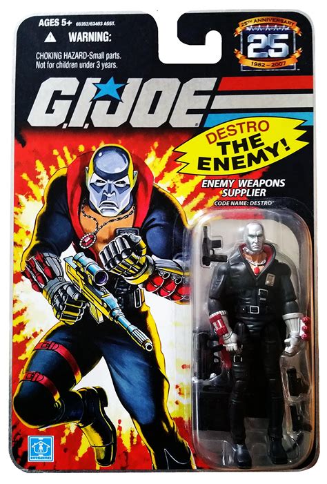Gi Joe 25th Anniversary Destro Cobra Enemy Weapons Supplier 375