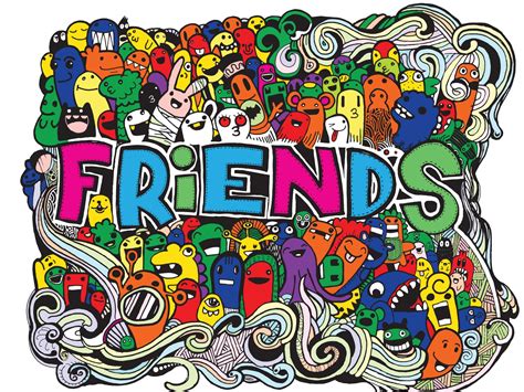 Friends Doodle By 9george On Dribbble