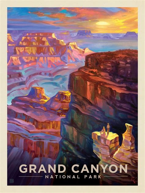 grand canyon national park sunset kc anderson design group in 2020 vintage national park