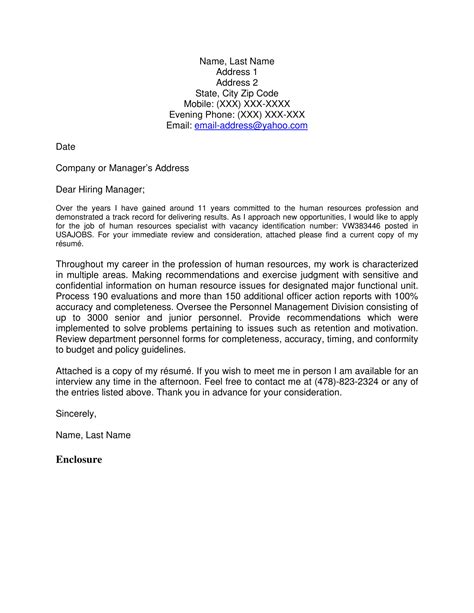 Official Cover Letter 9 Examples Format Sample Examples