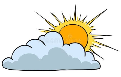 Sunny With Cloud Stock Vector Illustration Of Cartoon 17867552