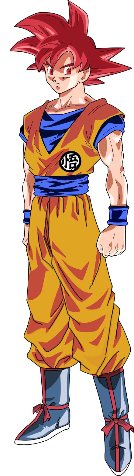 This Is Super Saiyan God Goku From Dragonball Z Battle Of Gods