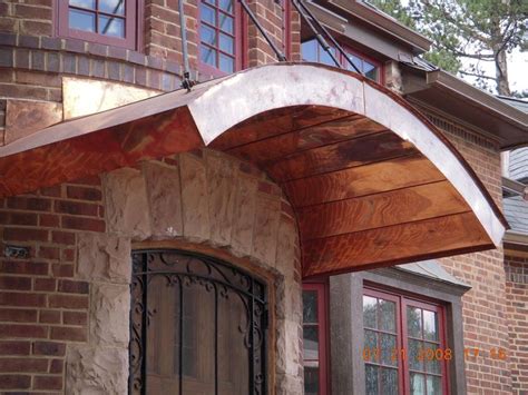 Arched Flat Seam Door Awning Arched Exterior