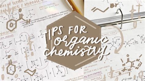 Tips For Studying Organic Chemistry 🧪 Youtube