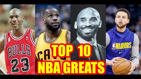 Top 10 Greatest Players In Nba History Youtube