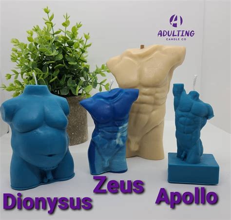 Olympus God Body Candles Adult Naked Torso Male Body Votive Made To Order Read Description