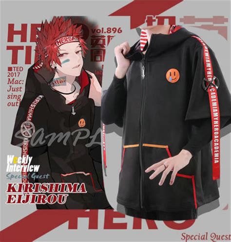 My Boku No Hero Academia Kirishima Eijirou Unisex Daily Cosplay Coat