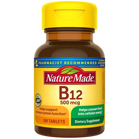 Nature Made Vitamin B 12 500 Mg Tablets Shop Vitamins A Z At H E B