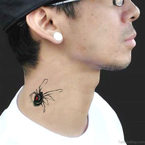 49 Snazzy Spider Tattoos On Neck Tattoo Designs