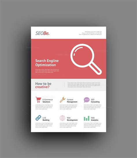 Seo Company Flyer Design Templates Graphic Prime Graphic Design