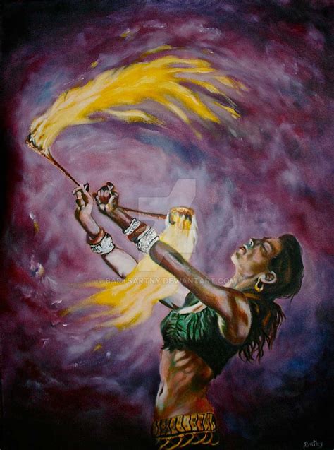 Fire Dancer By Bartsartny On Deviantart