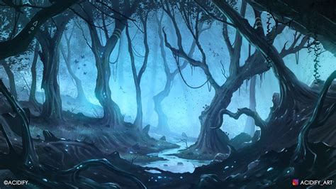Eternal Fantasy Forest Landscape Concept Art By Acidifyart On Deviantart