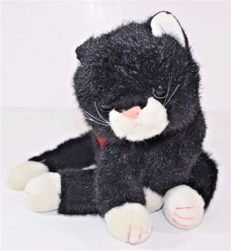 Ty 1997 Black And White Boots The Kitty Cat 10 Plush Kitten Classic