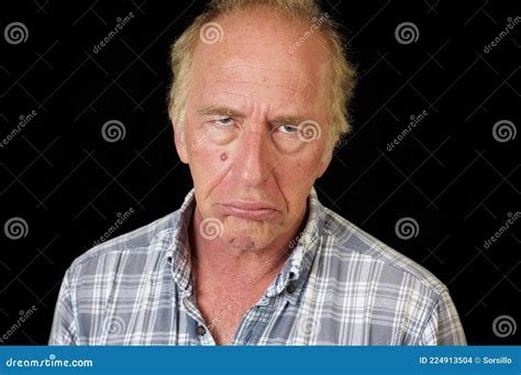 Portrait Of Man Making Funny Sad Face Stock Photo Image Of Frown