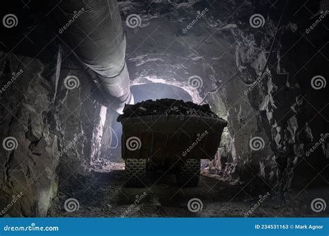 Underground Mining Mine Industry Loader Ore Gold Stock Image Image Of