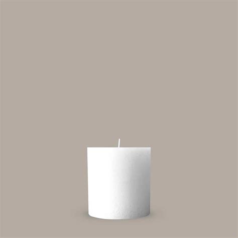 White Textured Pillar Candle Candle Kiosk