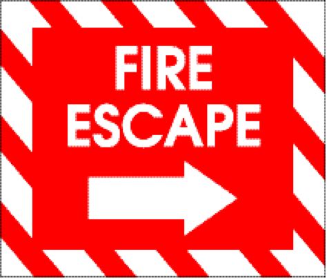 Sign Fire Escape Free Vector Graphic On Pixabay