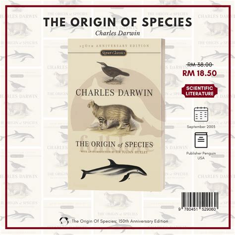 Charles Darwin On The Origin Of Species 150th Anniversary Edition By