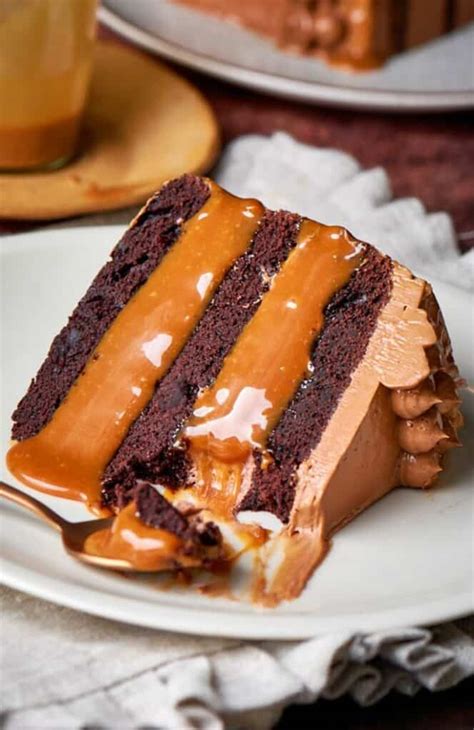 Chocolate Caramel Cake No Butter Or Eggs The Big Mans World