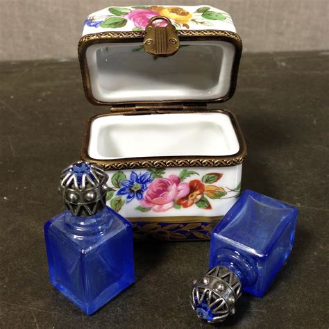 Limoges Porcelain Trinket Perfume Box Museum Quality Rare From Art Deck