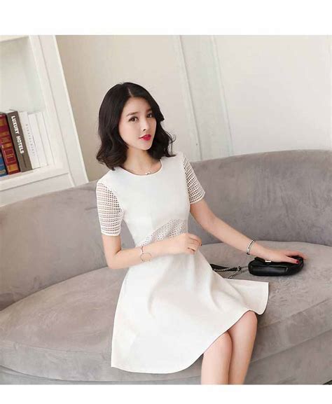 Dress Wanita Putih Korea Cantik Terbaru Jual Model Terbaru Murah