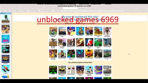 Unblocked Games 6969 For School Youtube