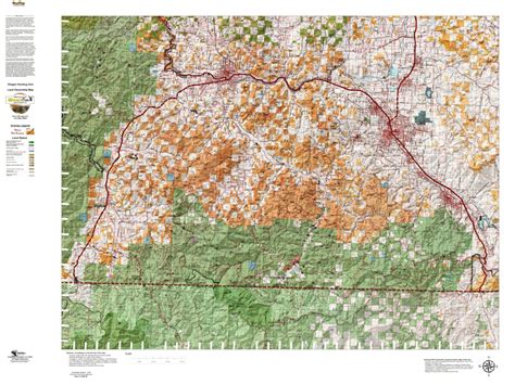 Oregon Hunting Unit 28 Applegate Land Ownership Map By Huntdata Llc