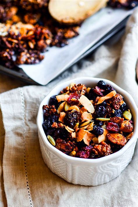 Toasted Coconut And Berry Grain Free Granola Vegan Paleo Cotter