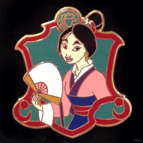 Mulan Princess Crest Walt Disney Pins Trading Disney Pins Value